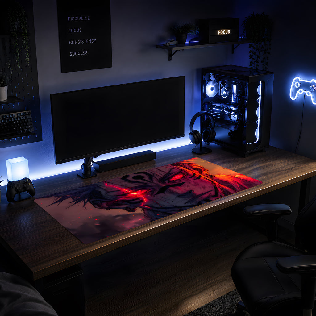 Crimson Mask Warrior Mousepad