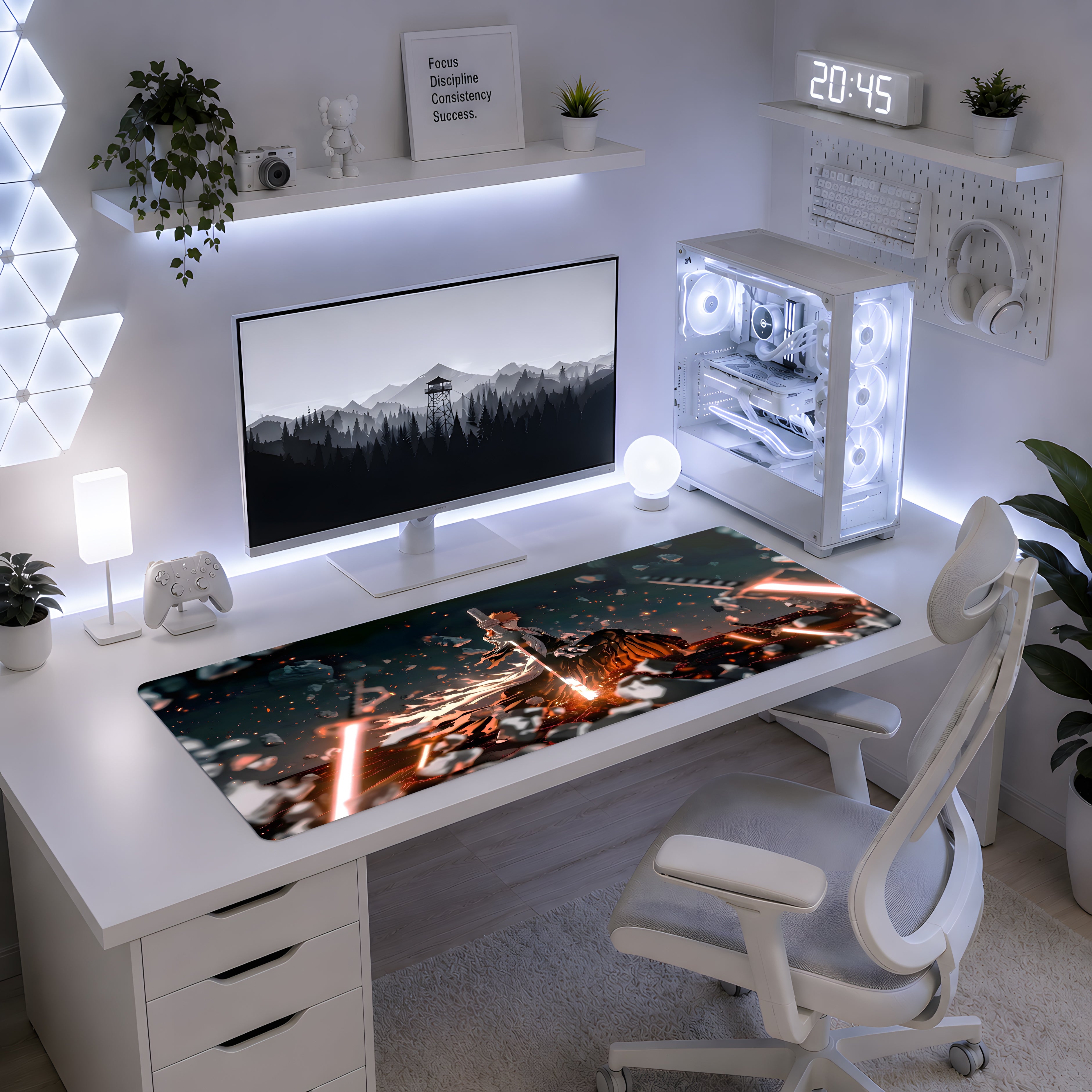 Flame Sword Hero Mousepad