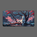 White Leopard Fantasy Mousepad
