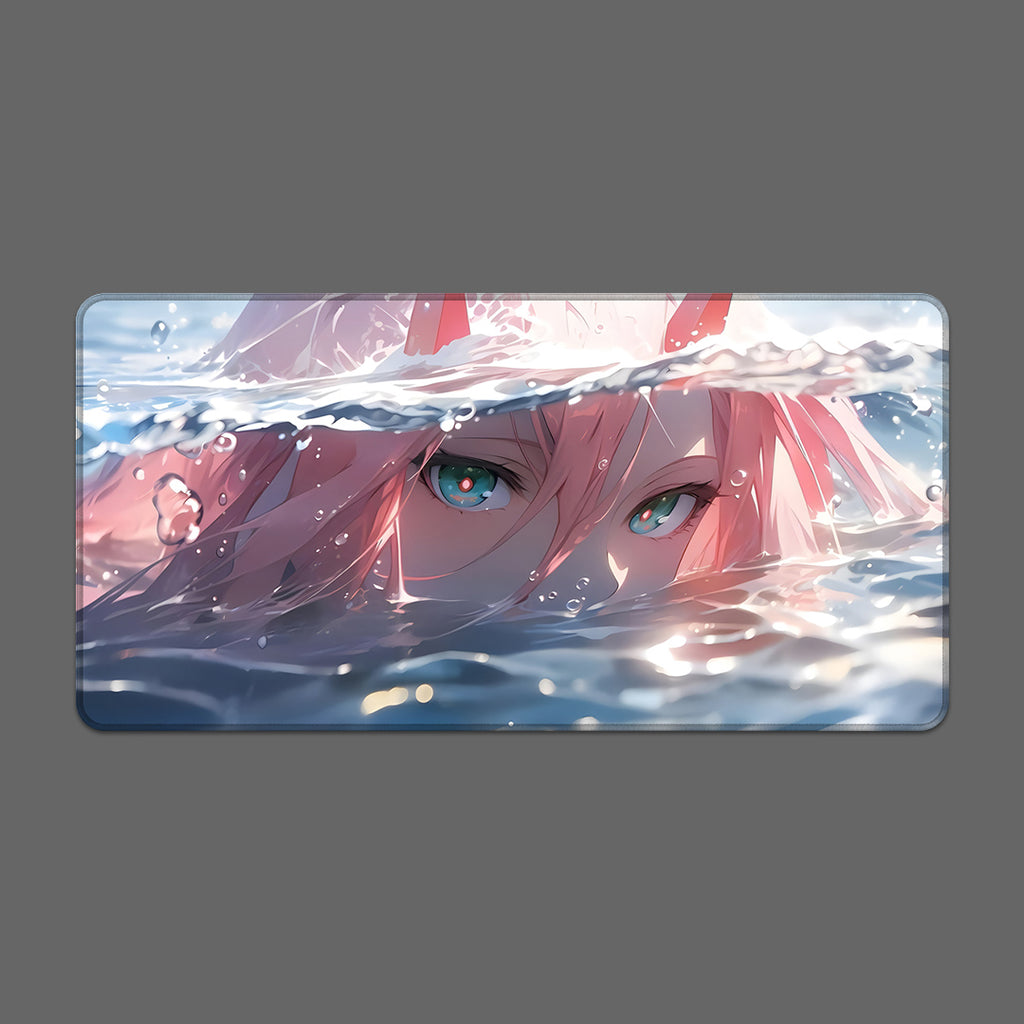 Pink Aqua Anime Mousepad
