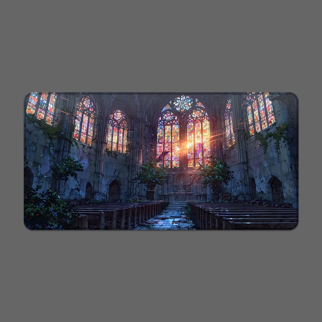 Stained Glass Cathedral Mousepad