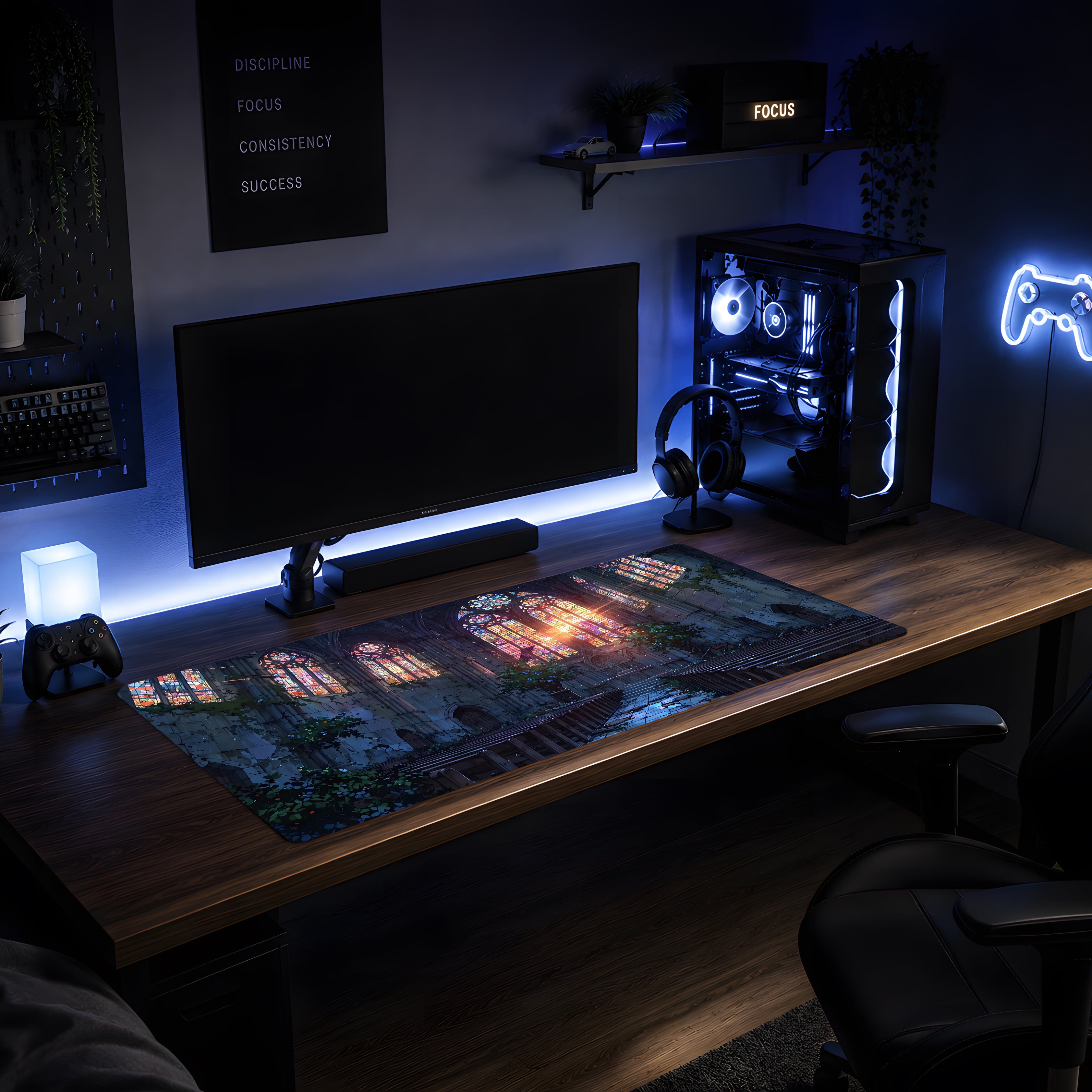 Stained Glass Cathedral Mousepad