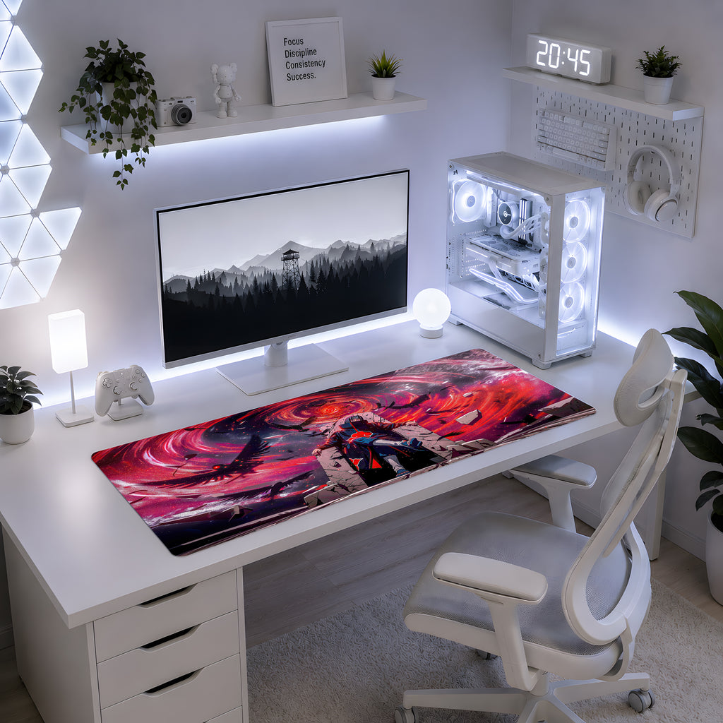 Crimson Vortex Anime Mousepad