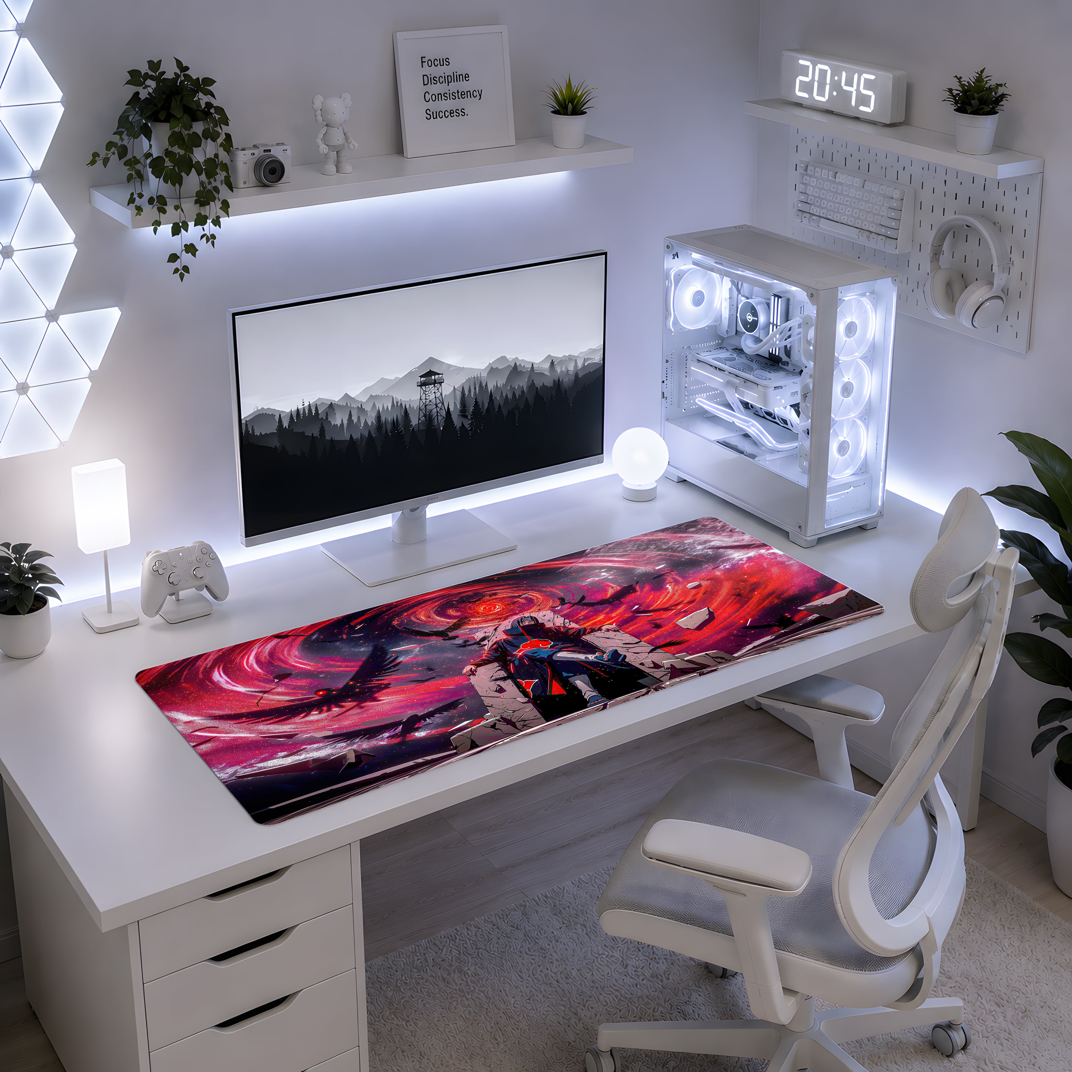 Crimson Vortex Anime Mousepad