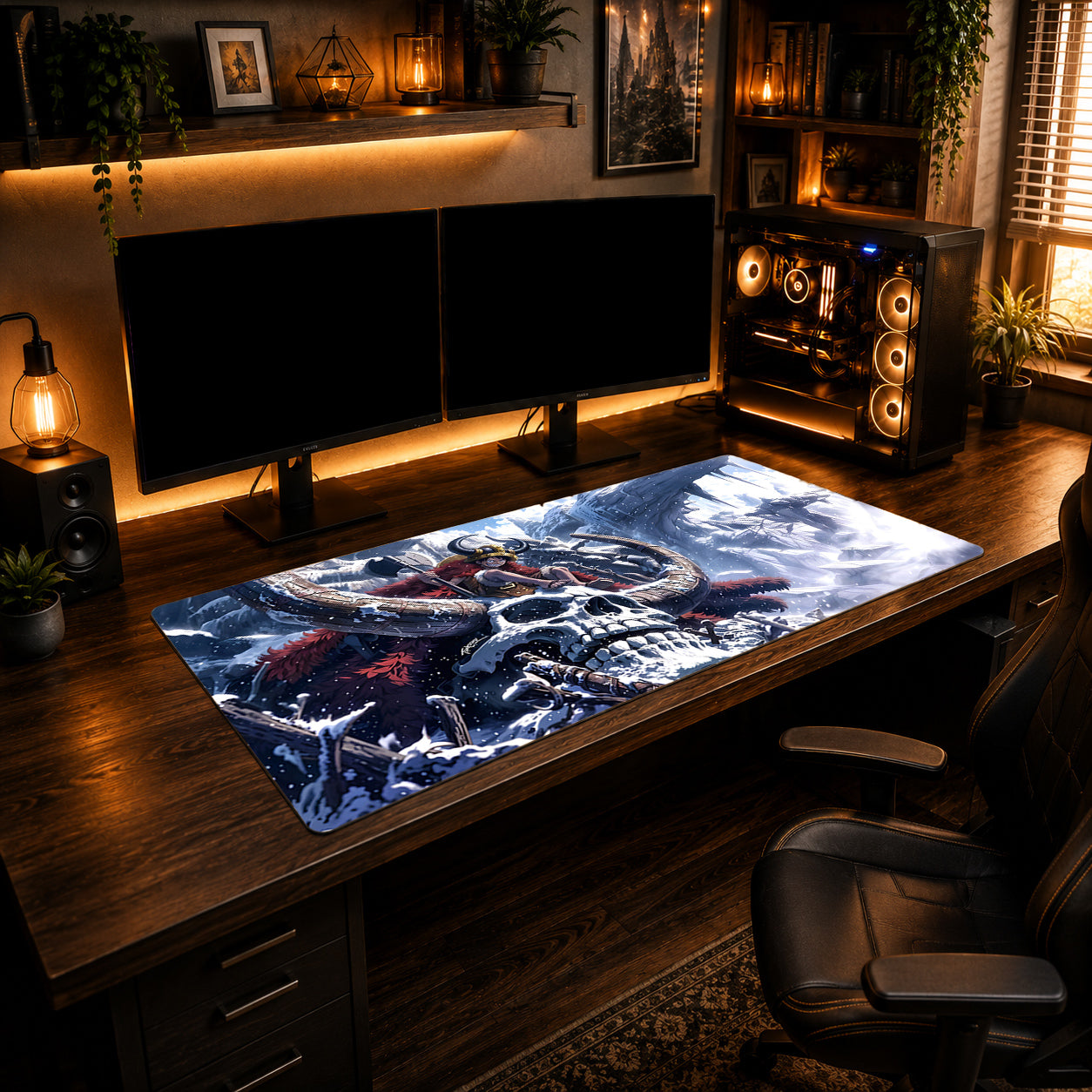 Frozen Skull Adventure Mousepad
