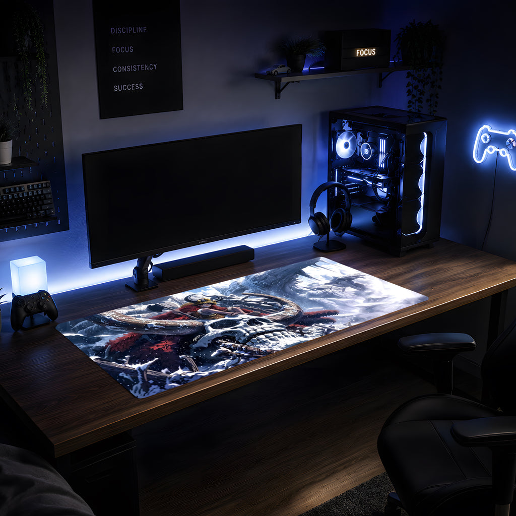 Frozen Skull Adventure Mousepad