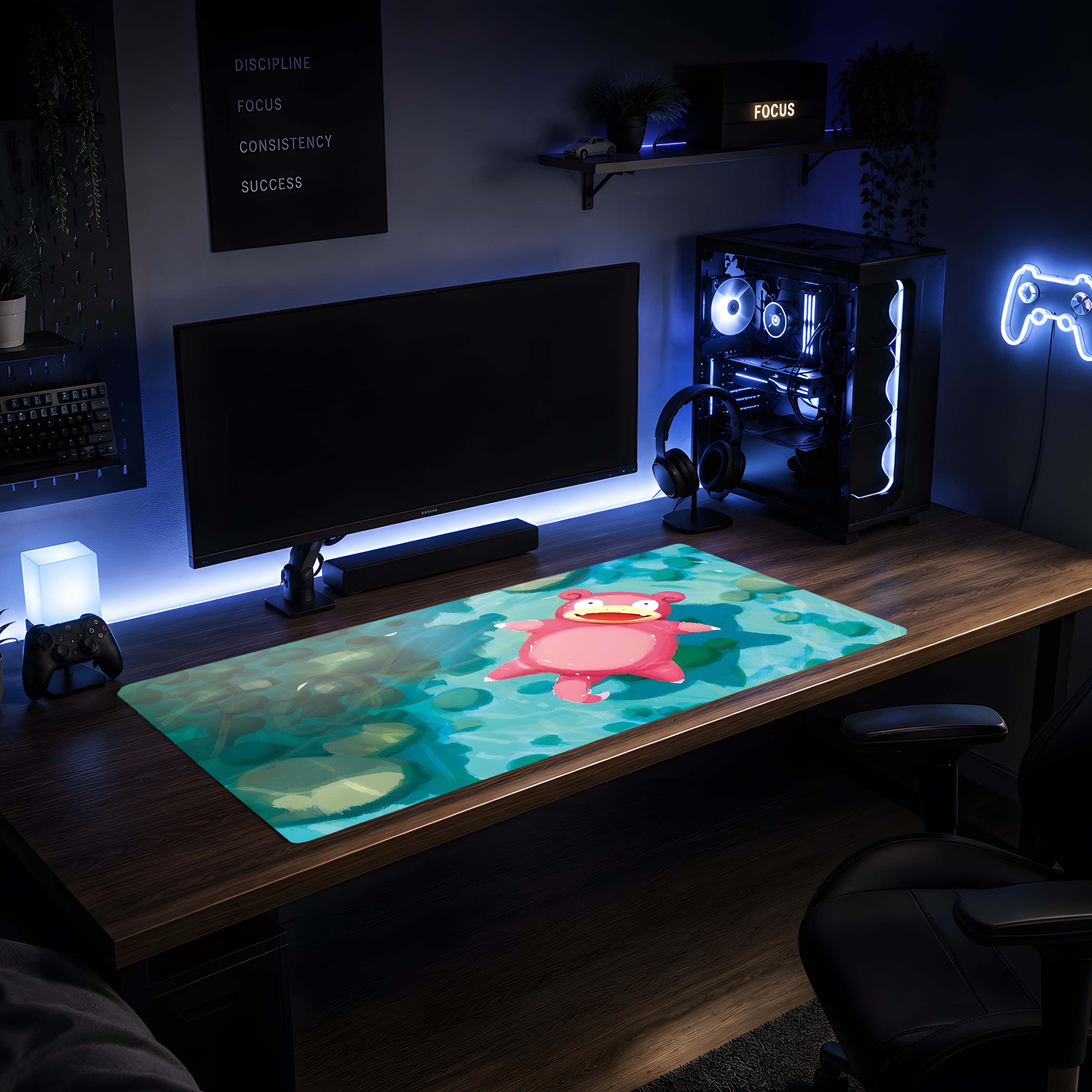 Serene Slowpoke Anime Mousepad
