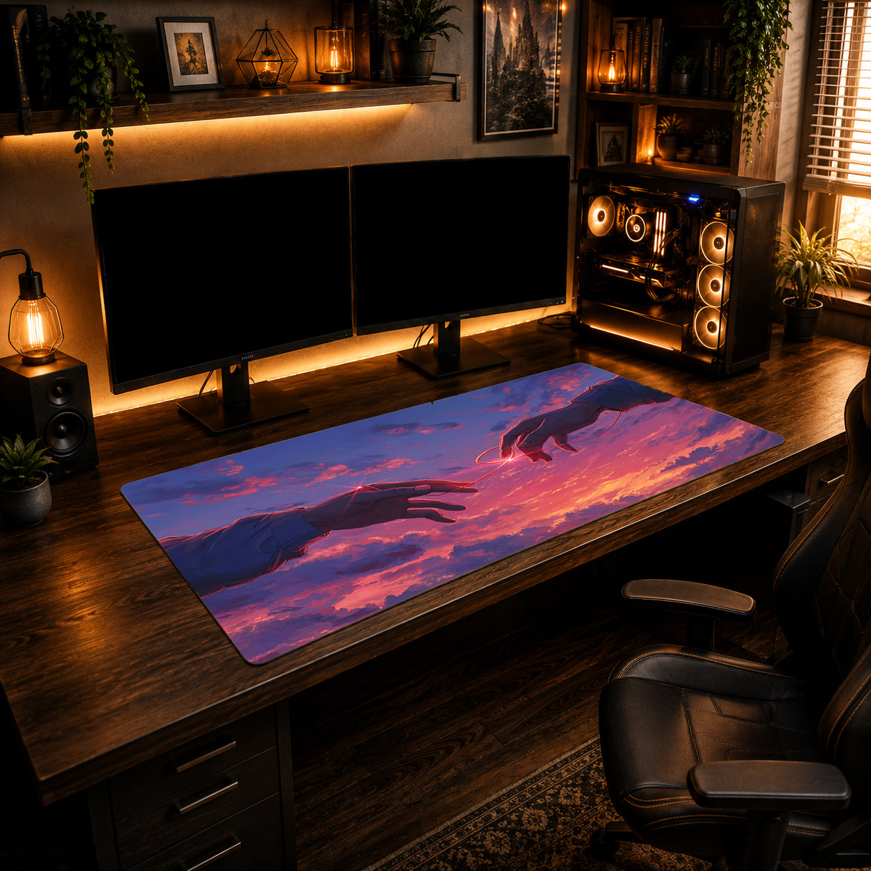 Red Thread Sunset Mousepad