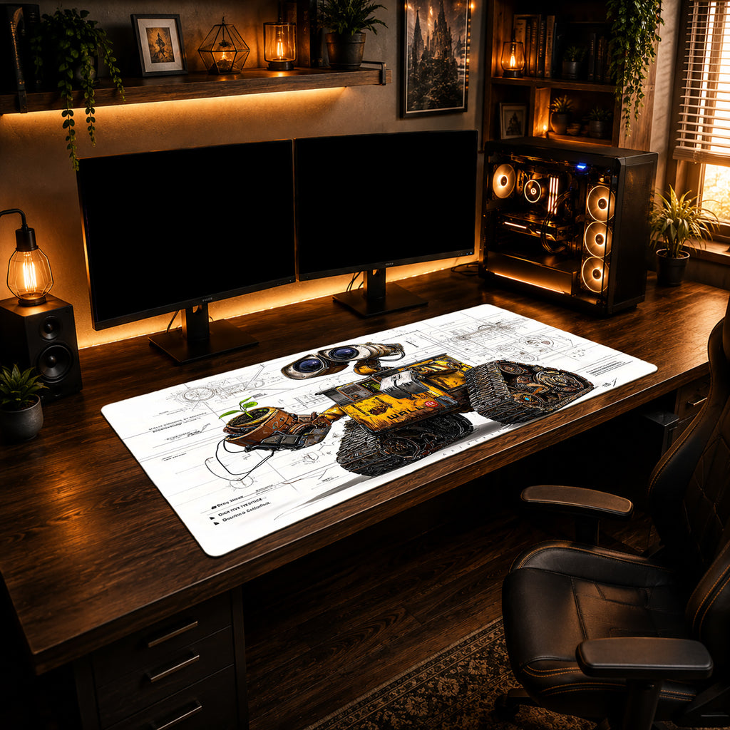 Plant Keeper Wall-E Blueprint Mousepad
