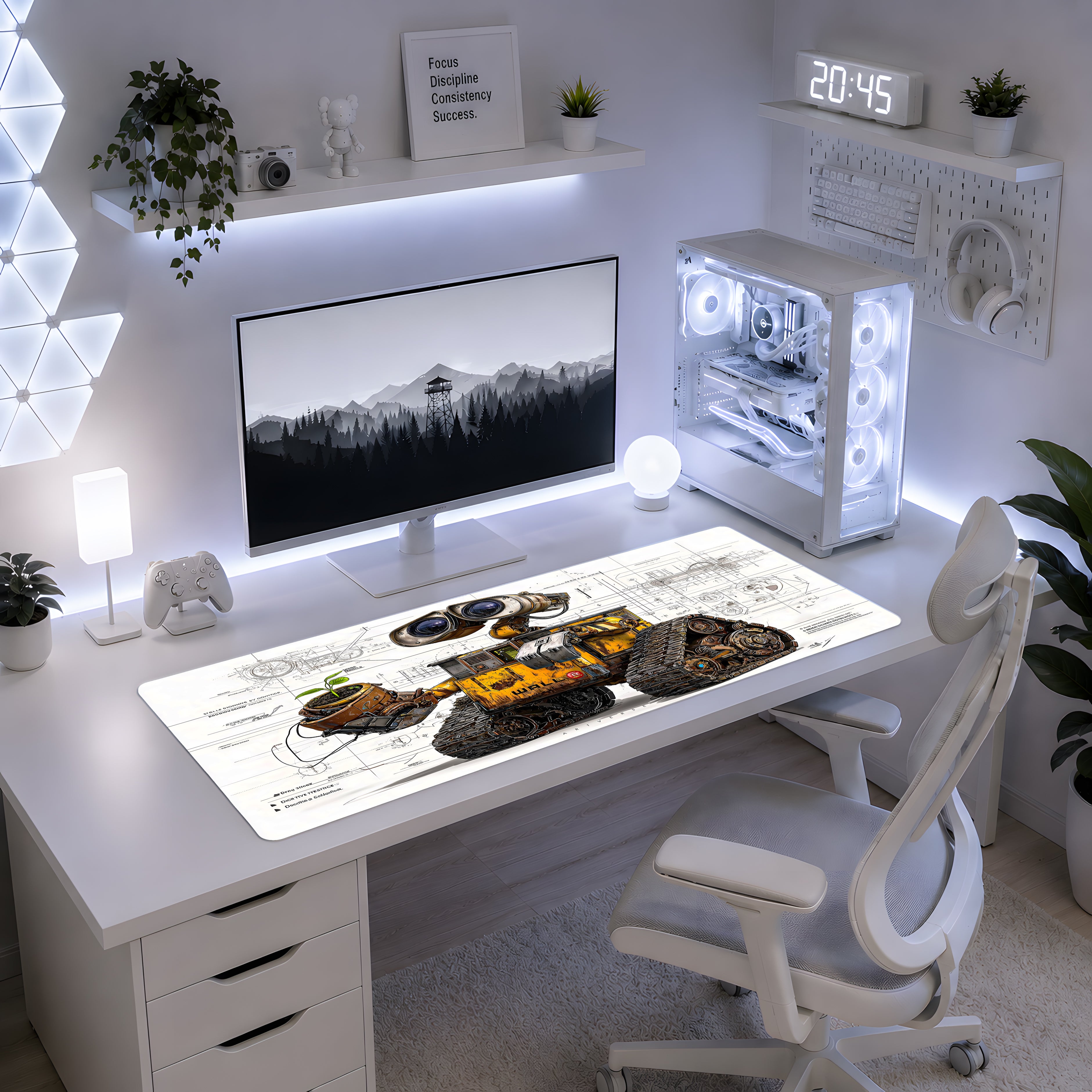 Plant Keeper Wall-E Blueprint Mousepad