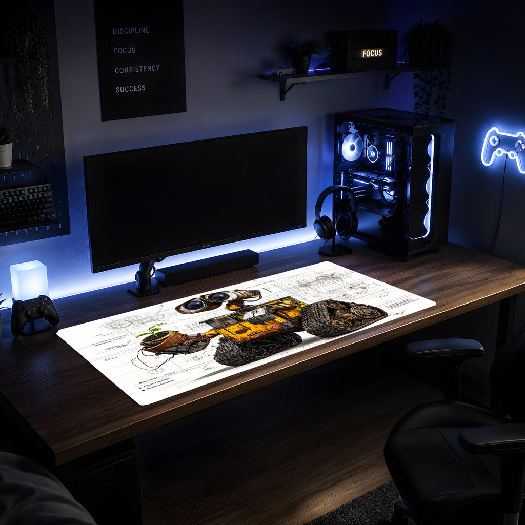 Plant Keeper Wall-E Blueprint Mousepad