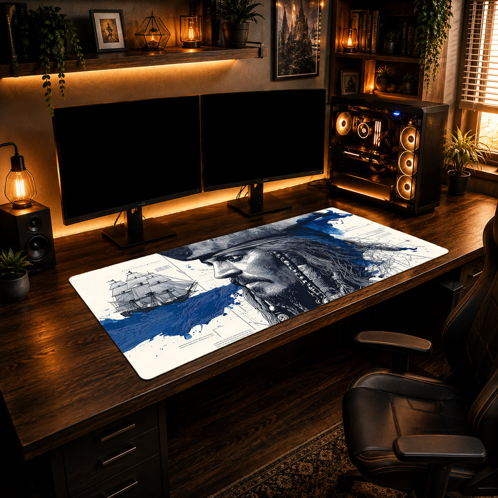 Captain's Blueprint Jack Sparrow Mousepad
