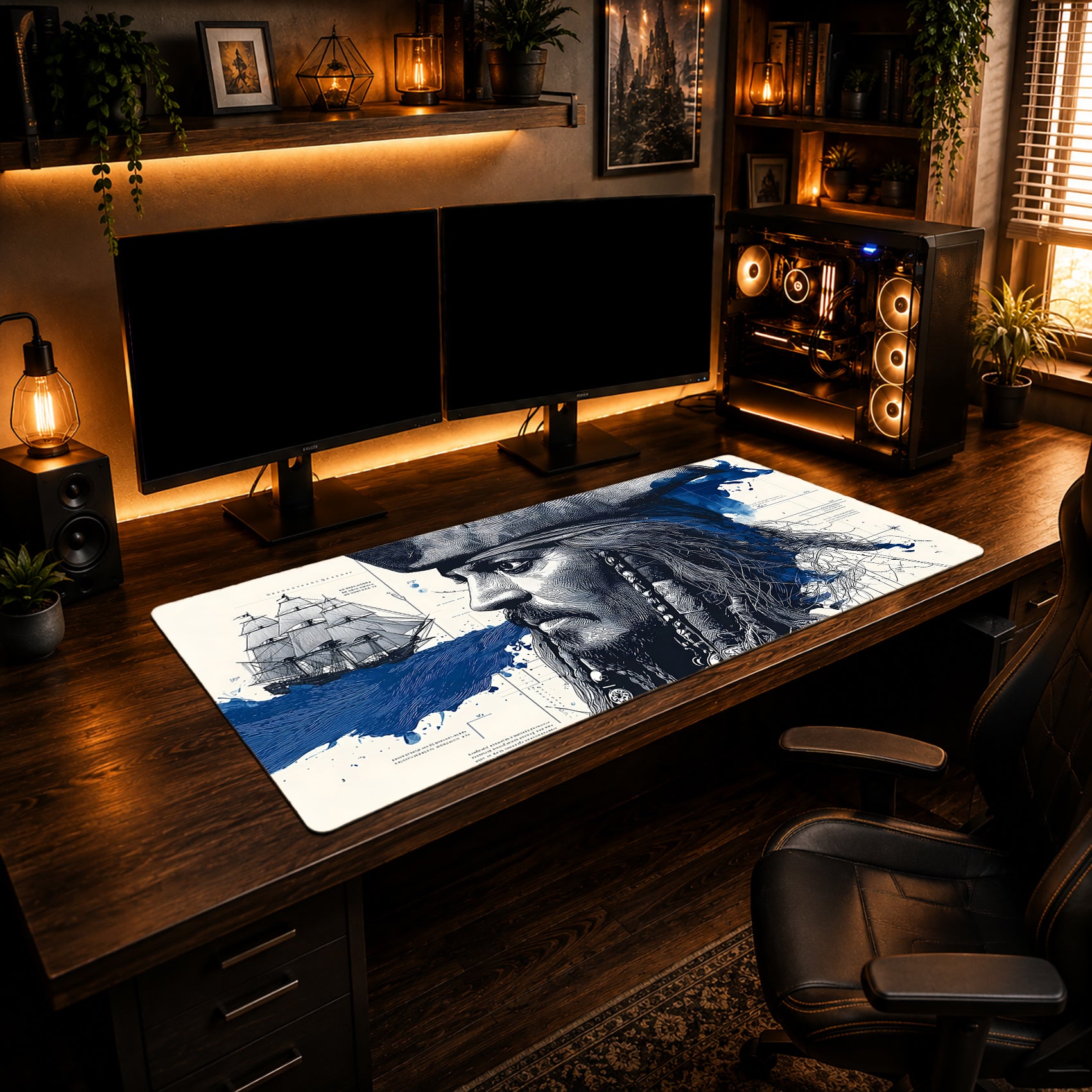 Captain's Blueprint Jack Sparrow Mousepad