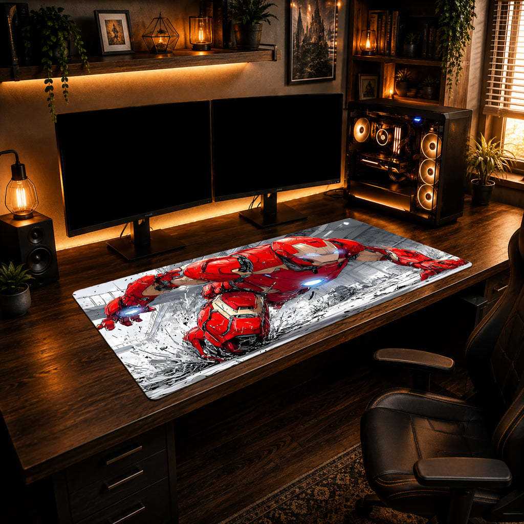 Ground Smash Iron Man Mousepad