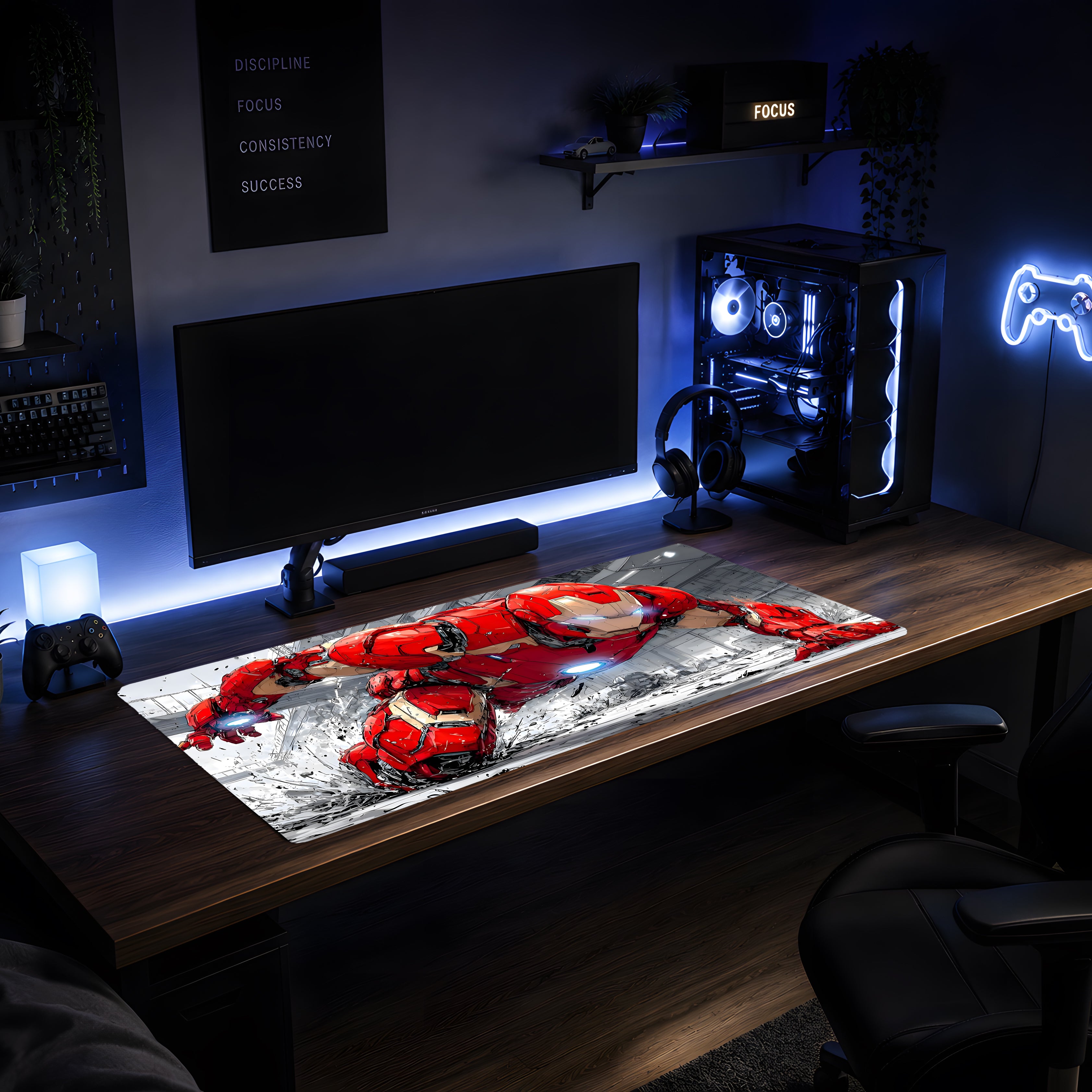Ground Smash Iron Man Mousepad