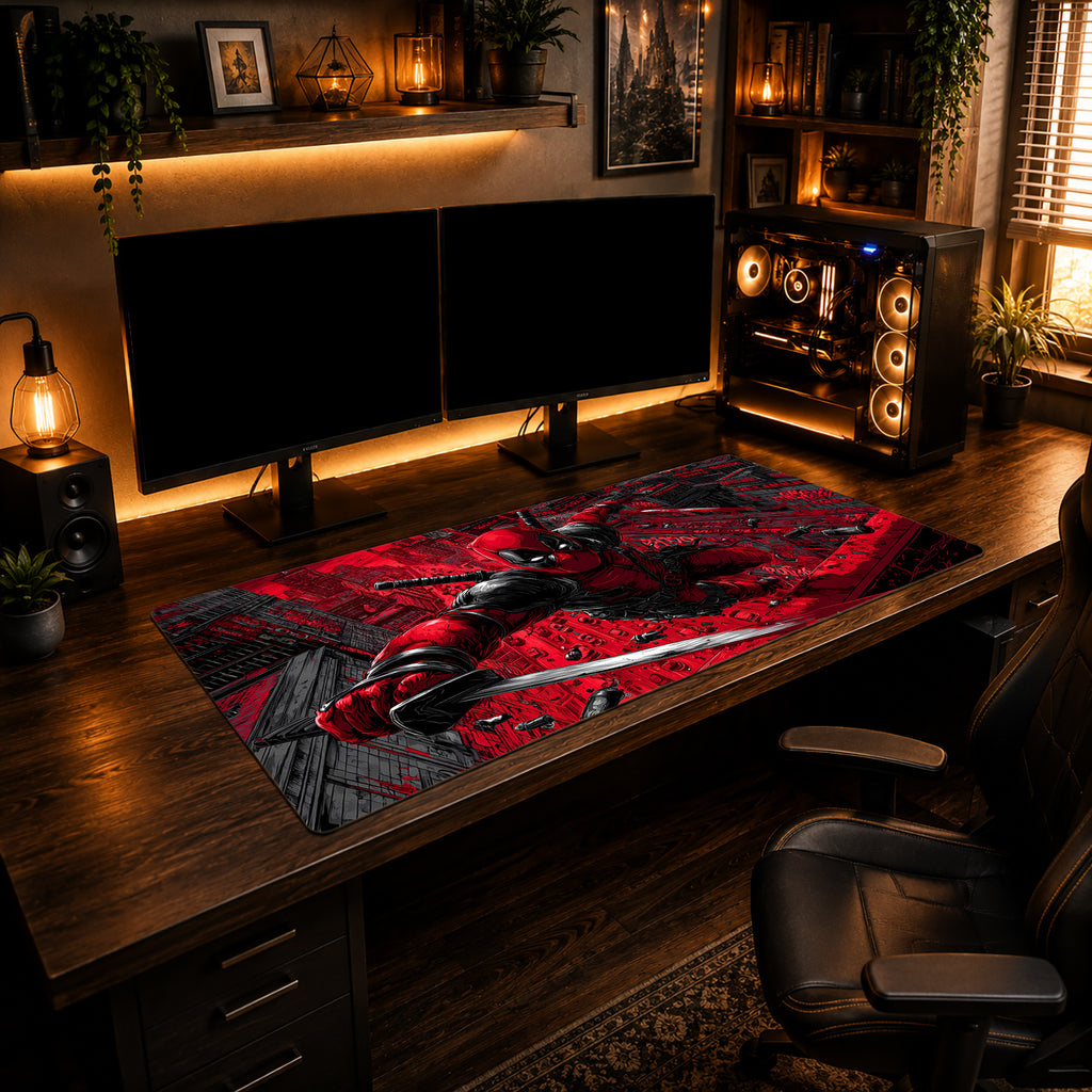 Neon Merc City Mousepad