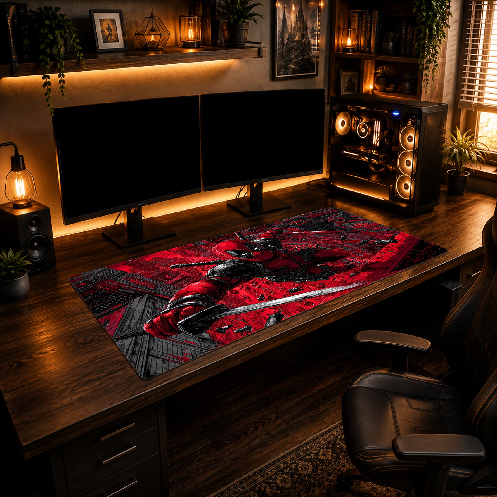 Neon Merc City Mousepad