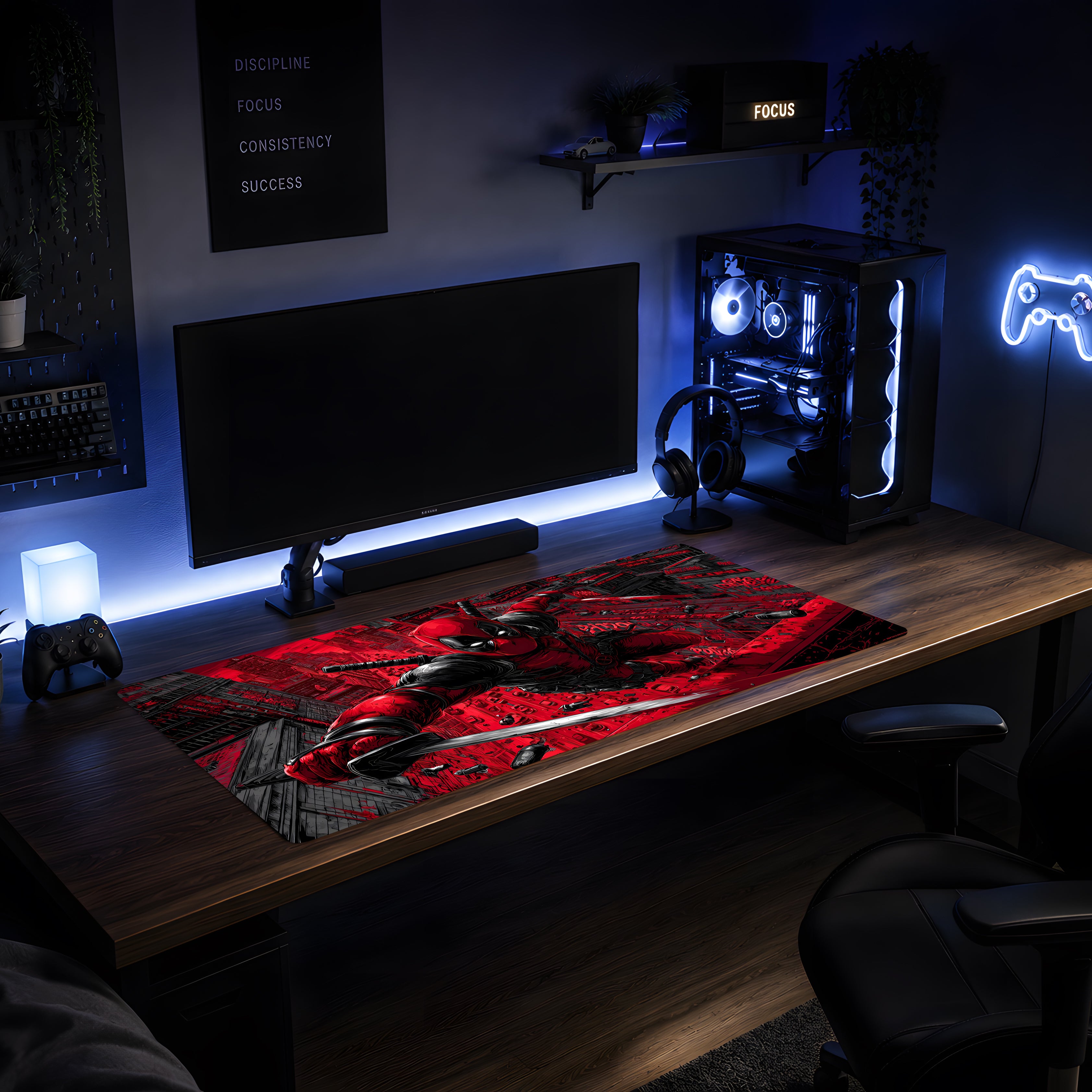 Neon Merc City Mousepad