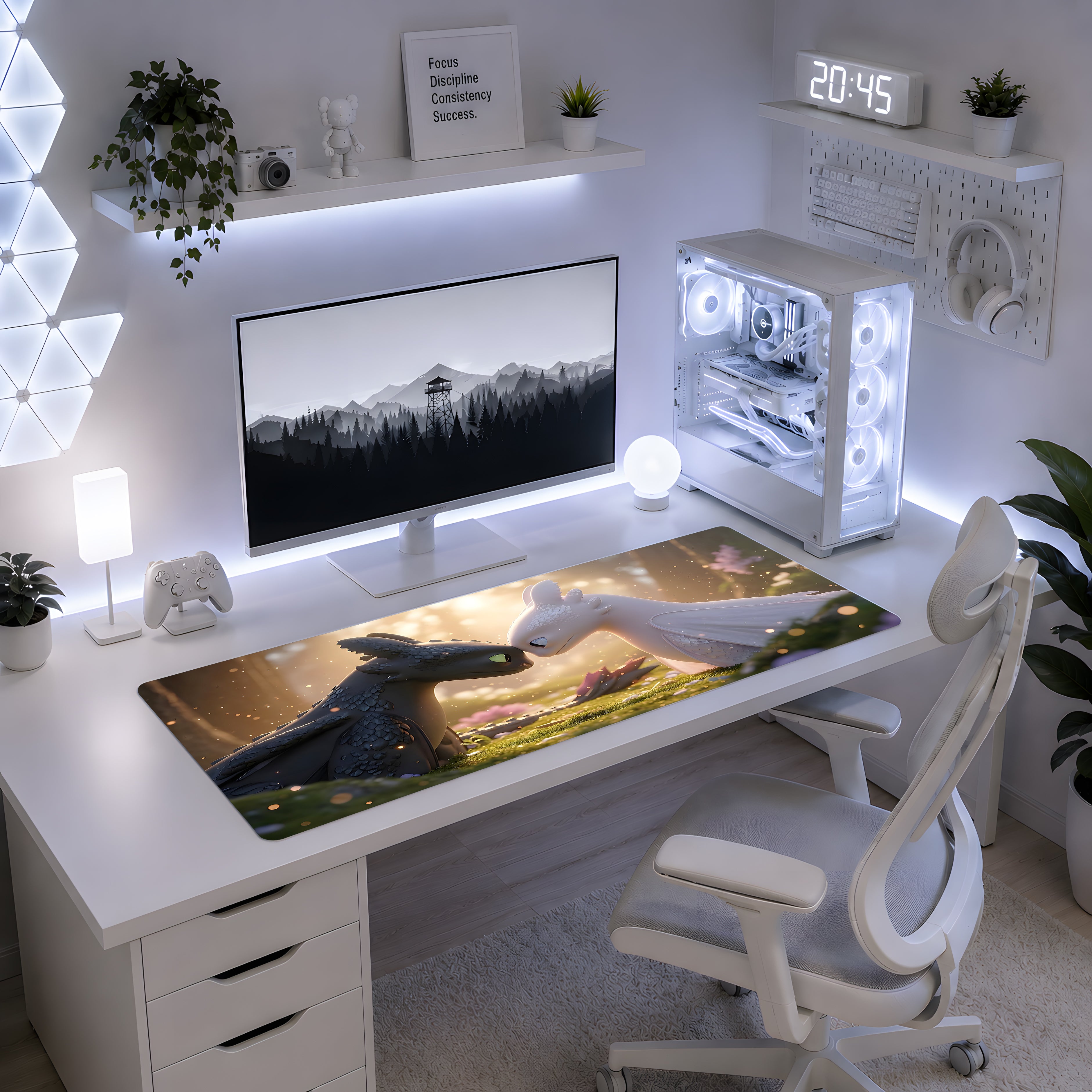 Moonlight Bonds Night Fury Mousepad