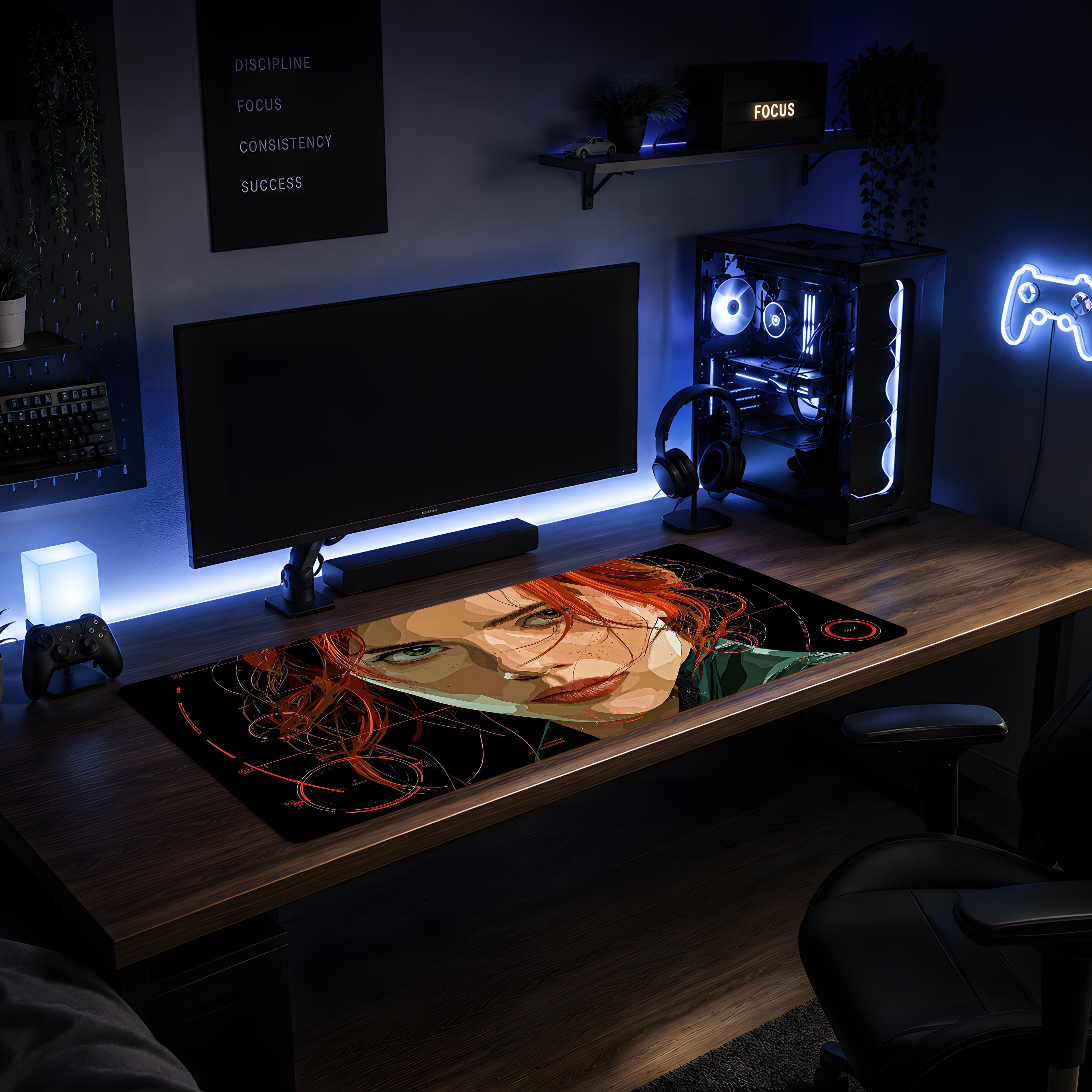 Agent Interface Black Widow Mousepad