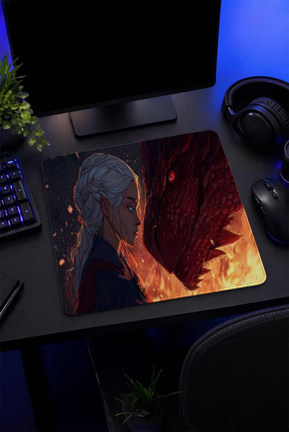 Game of Thrones Daenerys & Drogon Mousepad