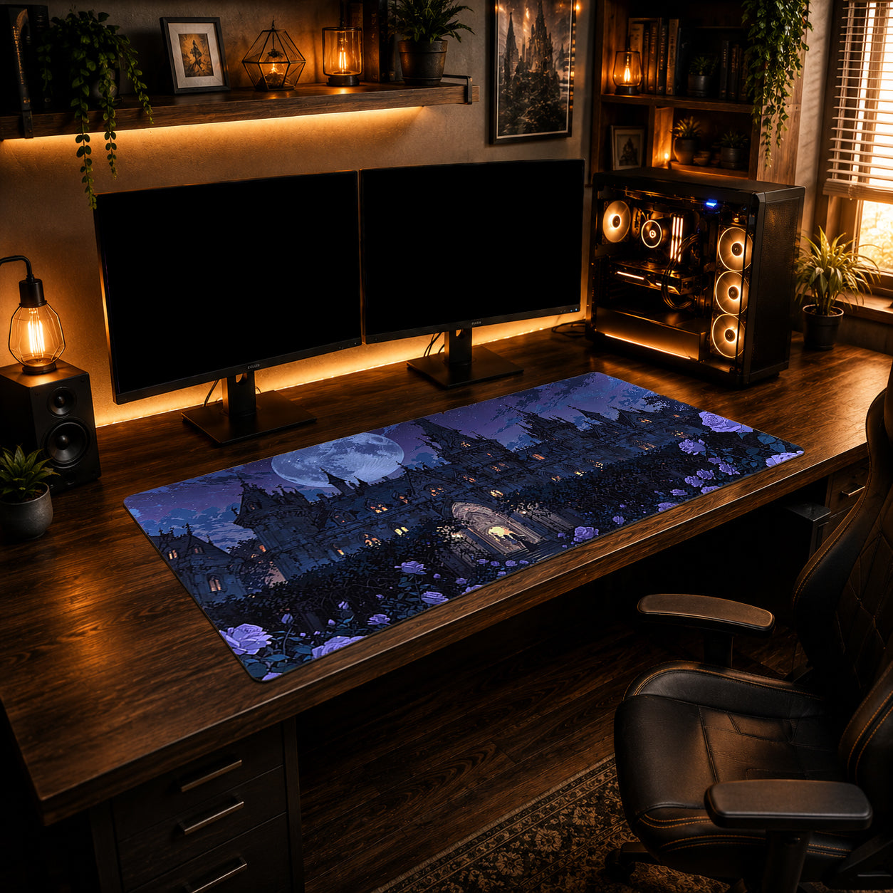 Moonlight Gothic Castle Mousepad