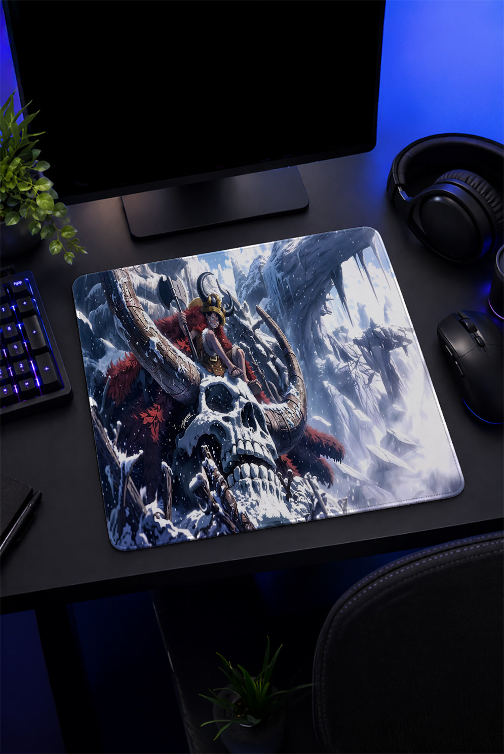 Frozen Skull Adventure Mousepad