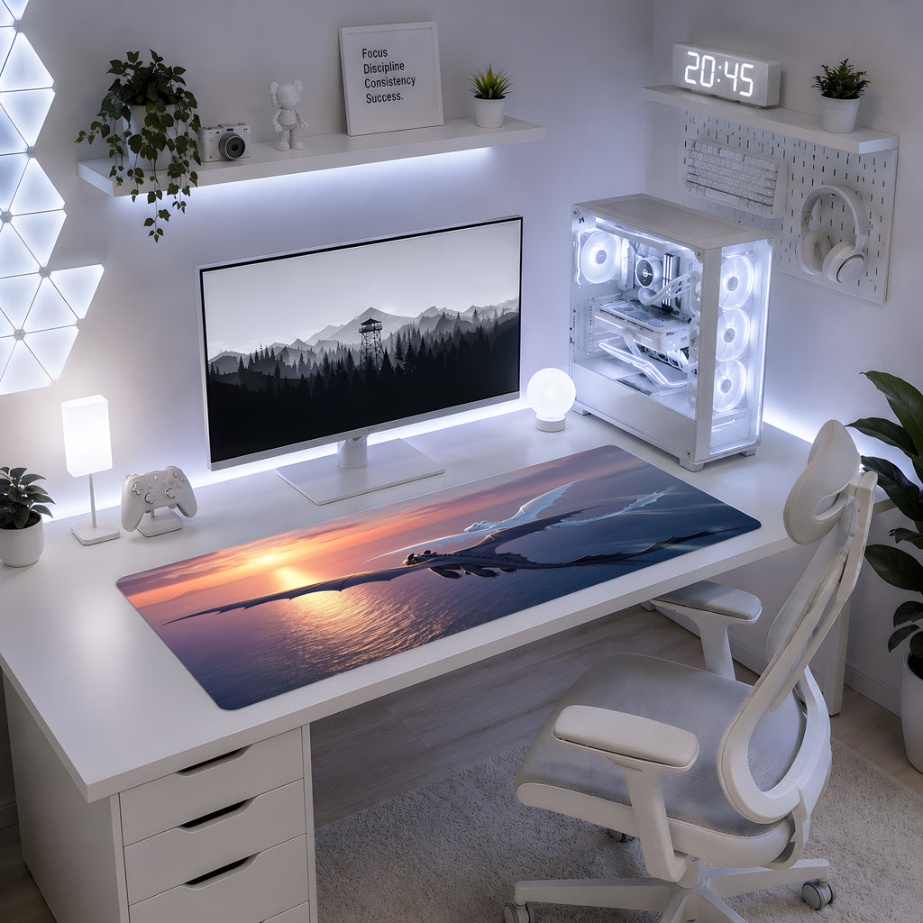 Toothless & Light Fury Gün Batımı Mousepad