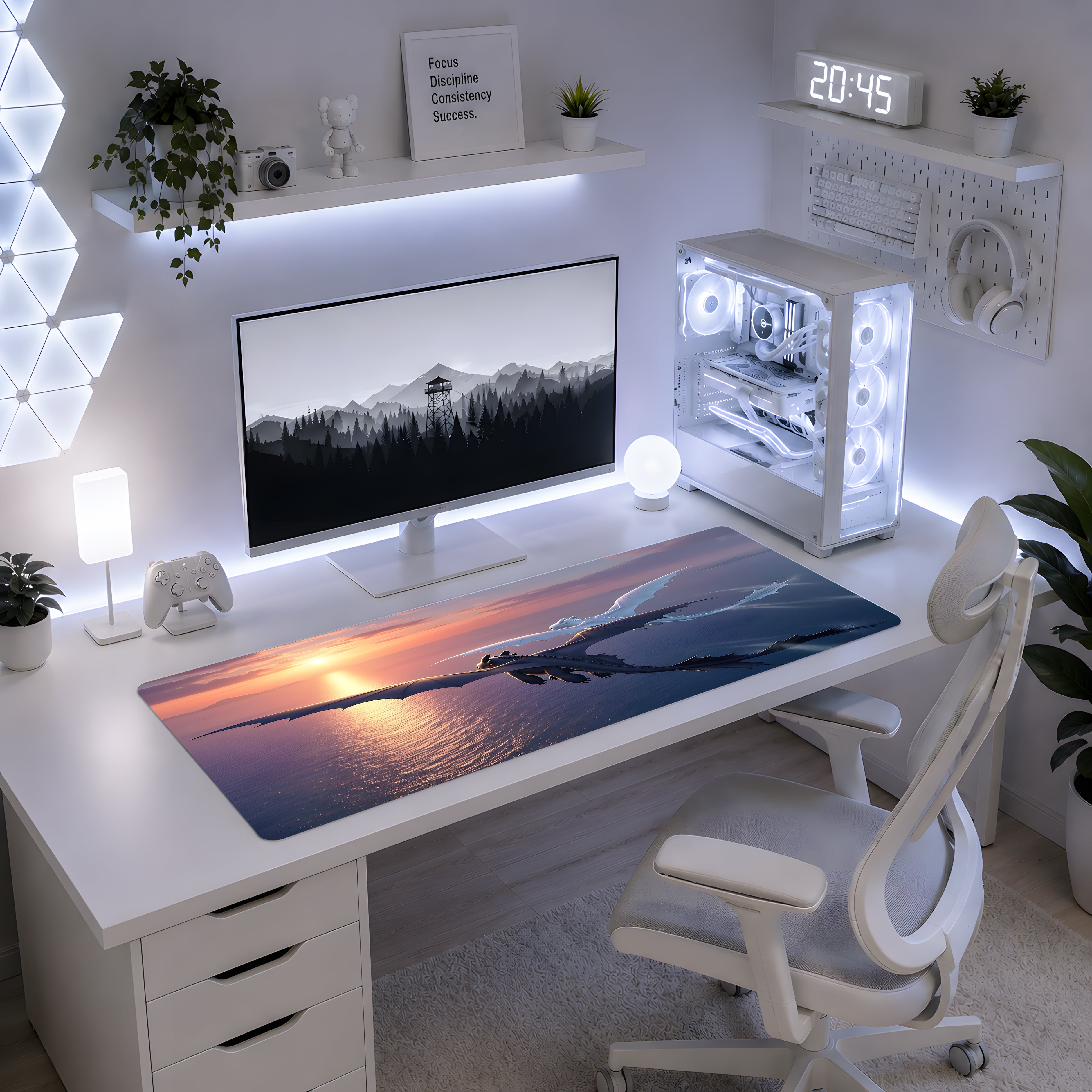 Toothless & Light Fury Gün Batımı Mousepad