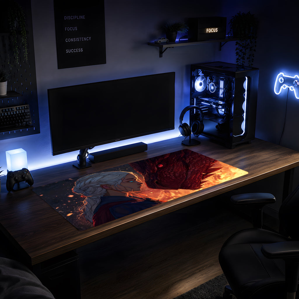 Game of Thrones Daenerys & Drogon Mousepad