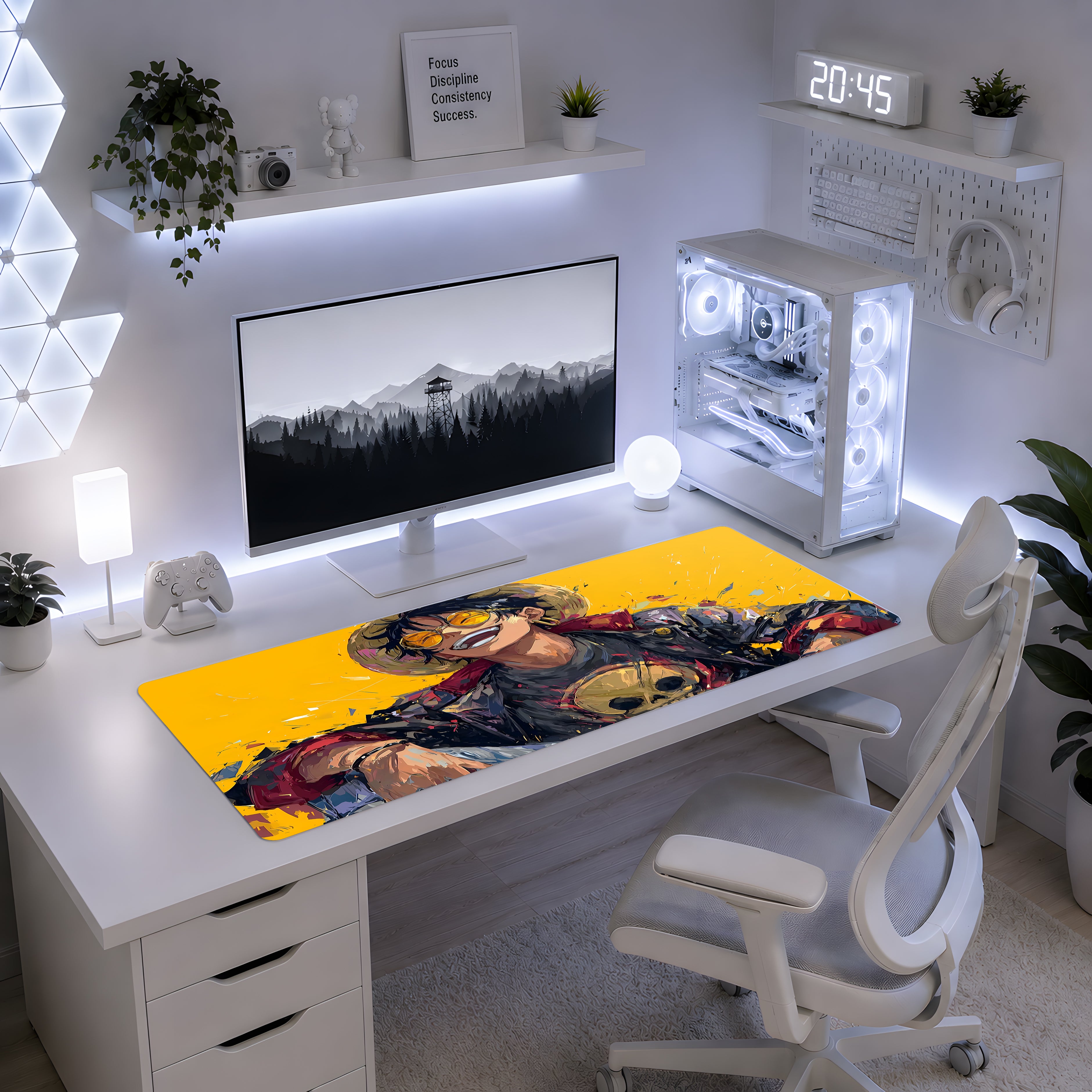 One Piece Luffy Hasır Şapka Mousepad