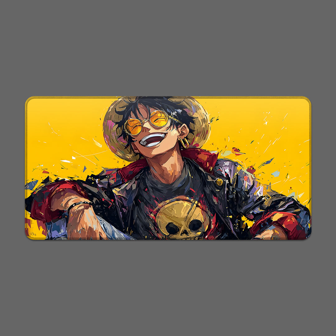 One Piece Luffy Hasır Şapka Mousepad